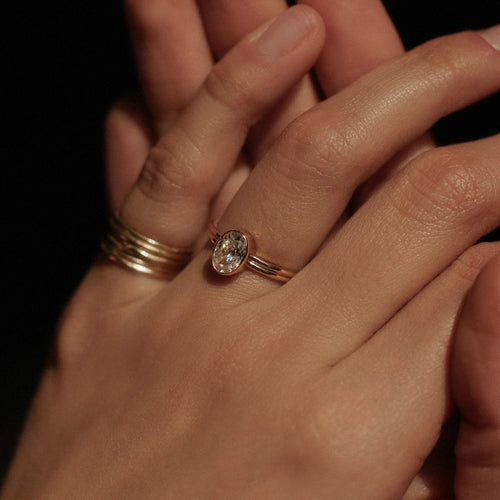 Ridge Engagement Ring Image 2