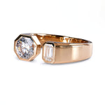 Dyad Diamond Signet Ring