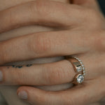 Dyad Diamond Signet Ring