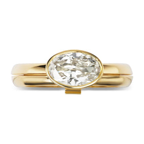 DiMe Siempre 1.47ct Oval Diamond Engagement Ring