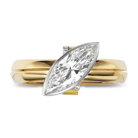 DiMe Siempre Askew 1.24ct Marquise Diamond Engagement Ring