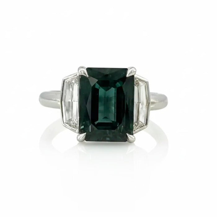 Montana Sapphire & Diamond 3-Stone Statement Ring