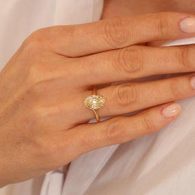 Waverly 3.04ct Desert Oval Diamond Engagement Ring Image 2