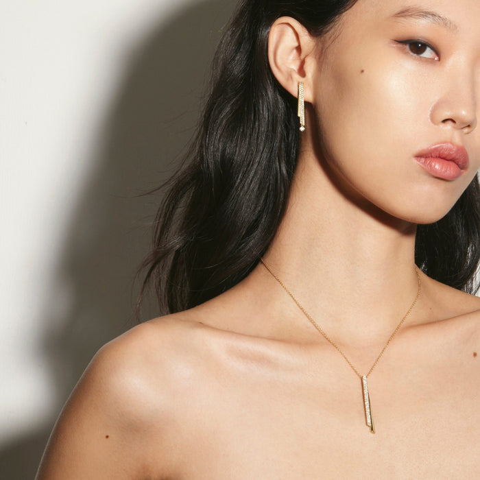 Inside/Out Flip Drop Pendant Necklace