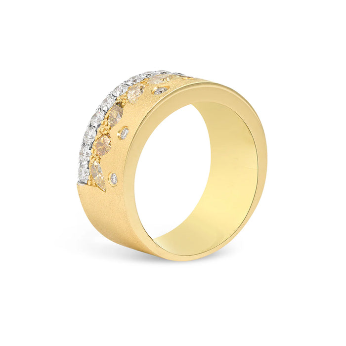 Desert Diamond Wide Band Ring