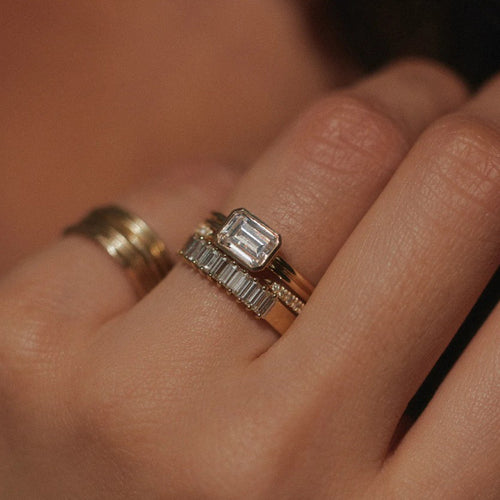 Ridge Solitaire Engagement Ring Setting Image 2