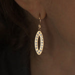 Diamond Iris Drop Earrings