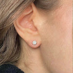 0.32tcw Diamond Cluster Stud Earrings