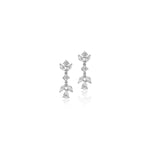 2.31tcw Multicut Diamond Drop Earrings