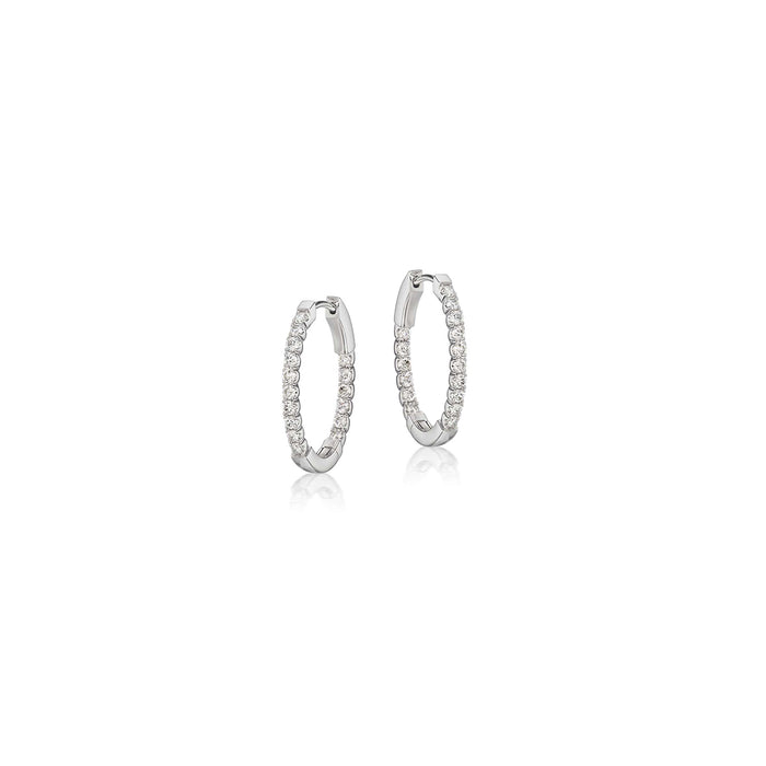 1.06tcw Diamond Medium Inside-Out Hoop Earrings
