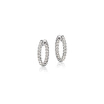 Diamond Inside-Out Small Hoop Earrings