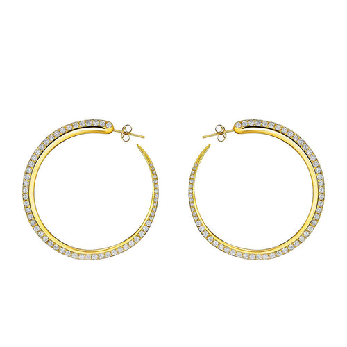 Diamond Khartoum Hoop Earrings