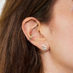 Diamond Stem Ear Cuff