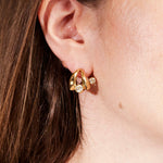 Diamond Mini Oera Hoop Earrings