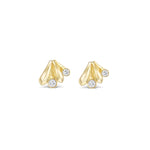 Diamond Mini Oera Hoop Earrings