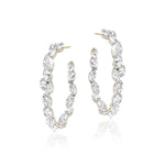 7.94tcw Marquise Diamond Inside-Out Hoop Earrings
