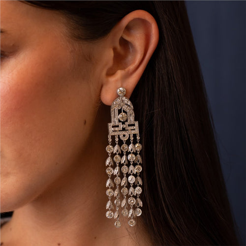 Diamond Chandelier Earrings Image 2