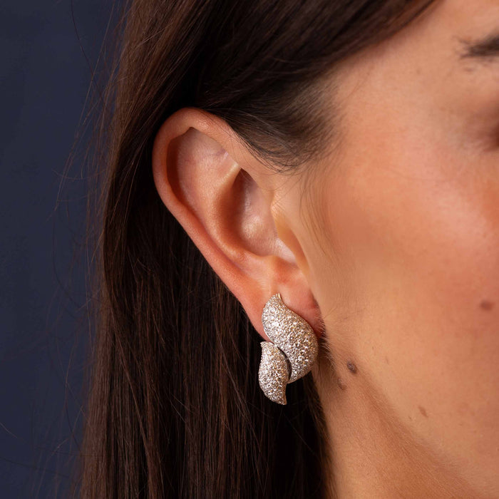 Pavé Diamond Statement Earrings