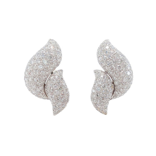 Pavé Diamond Statement Earrings