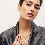 Diamond Cobblestone Huggie Earrings