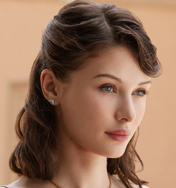 Zaha Pave Huggie Earrings