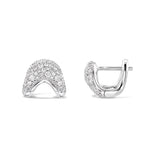 Zaha Pave Huggie Earrings