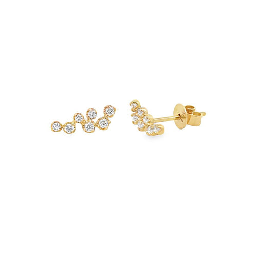 Diamond Sprinkle Stud Earrings