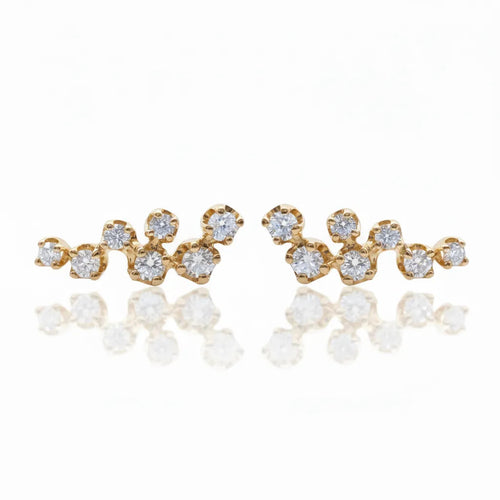 Diamond Sprinkle Stud Earrings