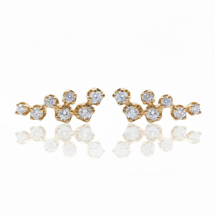 Diamond Sprinkle Stud Earrings