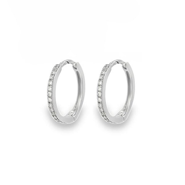 Diamond Huggie Earrings