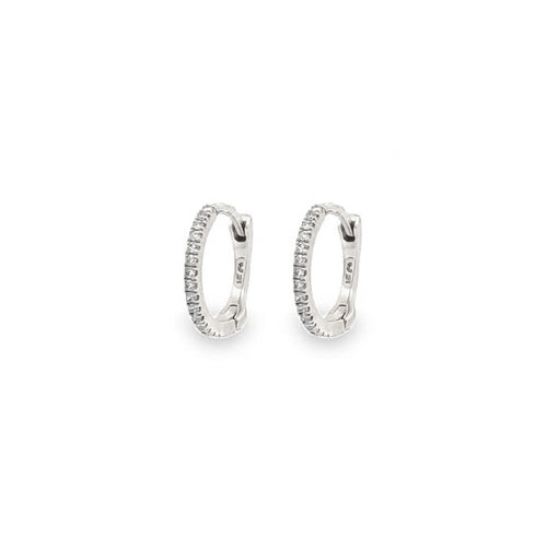 Diamond Petite Huggie Earrings