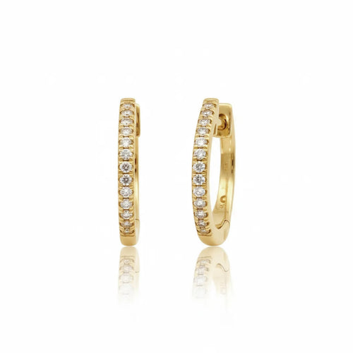 Diamond Small Huggie Earrings