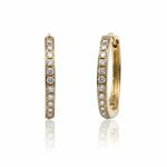 Diamond Huggie Earrings