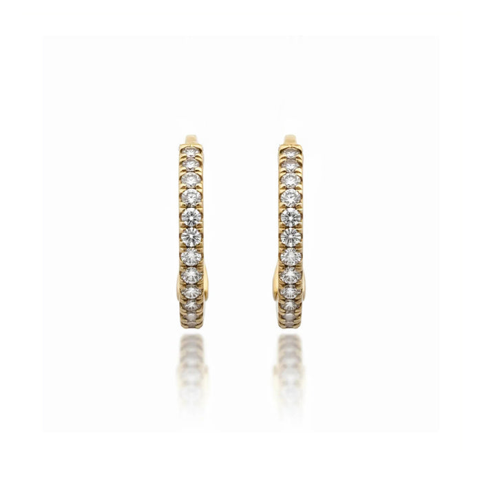 Diamond Petite Huggie Earrings