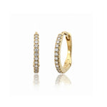 Diamond Petite Huggie Earrings