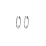 Diamond Small Pave Huggie Earrings