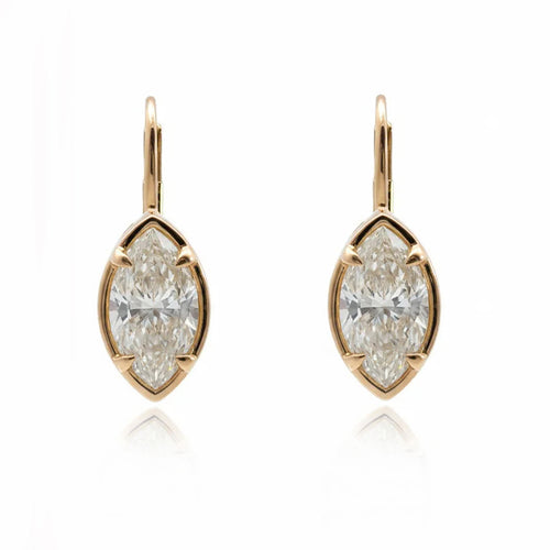 Marquise Diamond Dangle Earrings