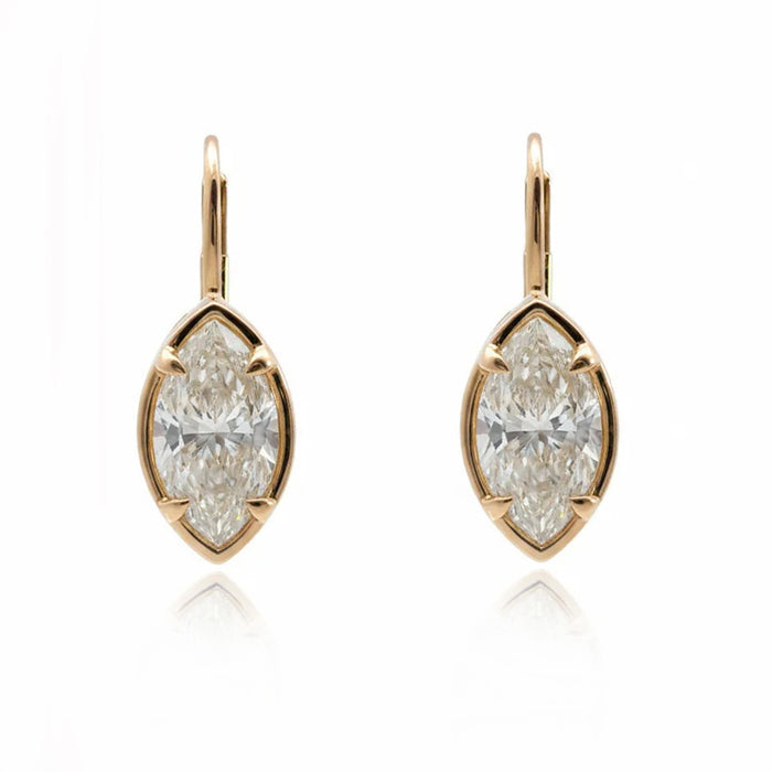 Marquise Diamond Dangle Earrings