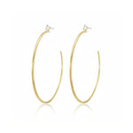 Large Diamond Hoop Earrings