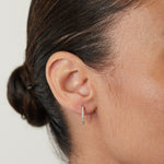 Diamond Medium Huggie Earrings