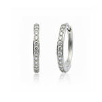Diamond Medium Huggie Earrings