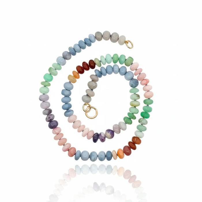 Mixed Opal Bead Strand Necklace