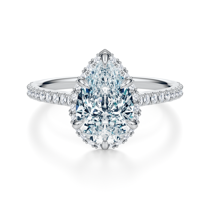 Essex Pavé Halo Engagement Ring Setting