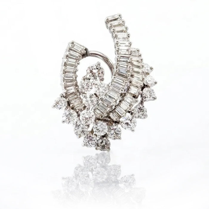 Sapphire and Diamond Statement Earrings