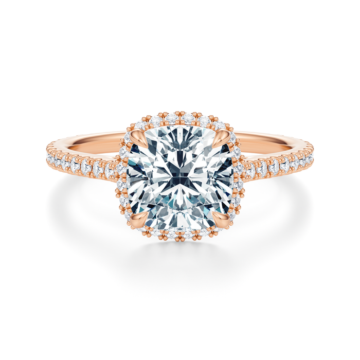 Essex Pavé Halo Engagement Ring Setting