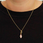Pink Sapphire Baby Malak Bonbon Pendant Necklace