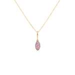 Pink Sapphire Baby Malak Bonbon Pendant Necklace