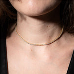 11-14" 3.50tcw Diamond Tennis Choker Necklace