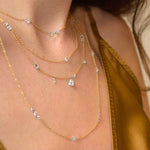 Free-Set Multicut Diamond Dangle Necklace