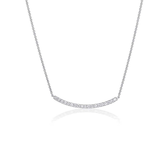 Diamond Curved Necklace